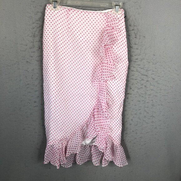 Lovers + Friends Dresses & Skirts - Lovers Friends Skirt Womens Small Pink White Suffolk Coquette Feminine NEW